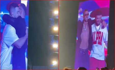 Momenti kur Noizy dhe Stresi u përqafuan në skenë, ja ç'tha ky i fundit: 'Në këtë shesh jemi zënë për herë të parë por …' VIDEO
