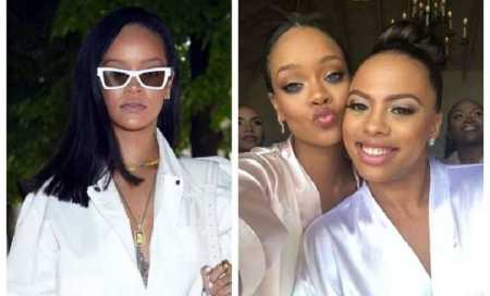 Rihanna shkëlqen në dasmën e shoqes dhe me bast që do e donit fustanin e saj! [FOTO]